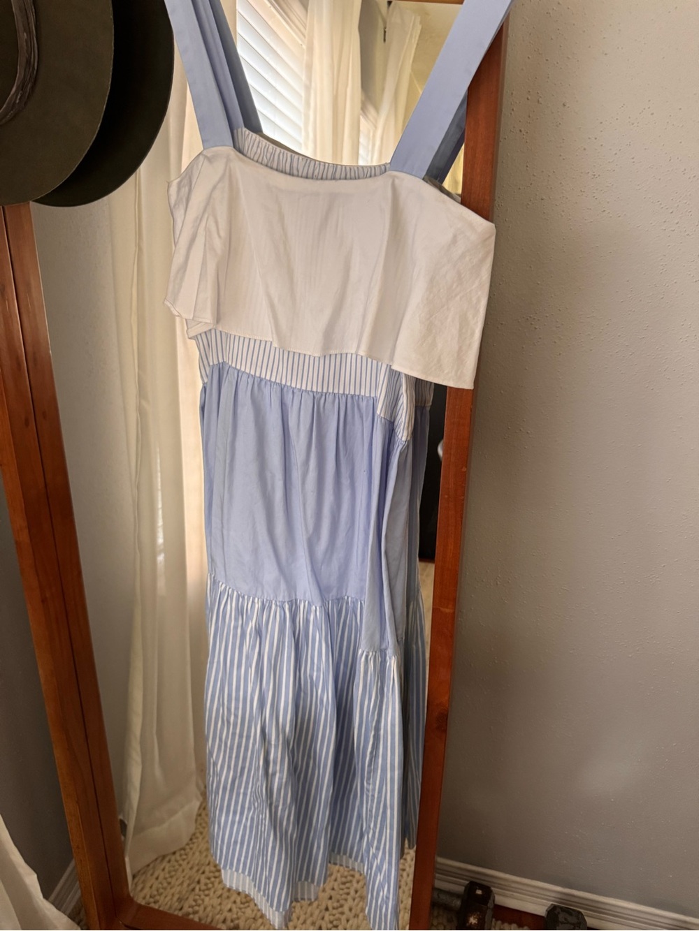 ZARA PATCHWORK STUDIO DRESS - Picture 7 of 10